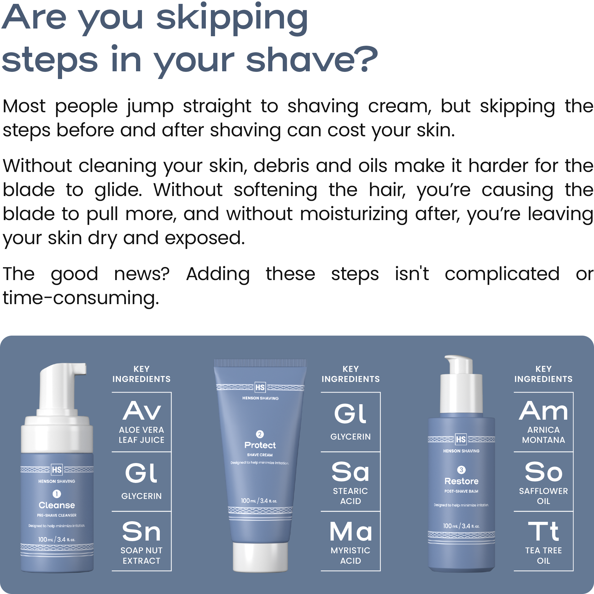 3-Step Shave Routine